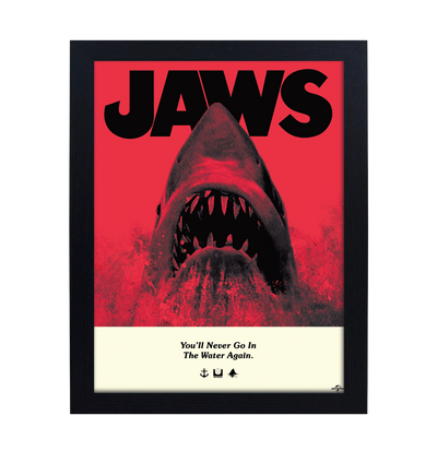 Jaws Red 30 x 40cm Framed Collector Print