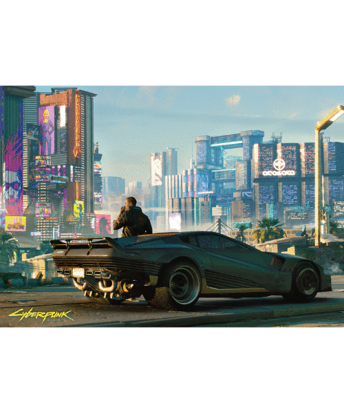 Cyberpunk 2077: Mercenary on the Rise 1000 Piece Jigsaw Puzzle