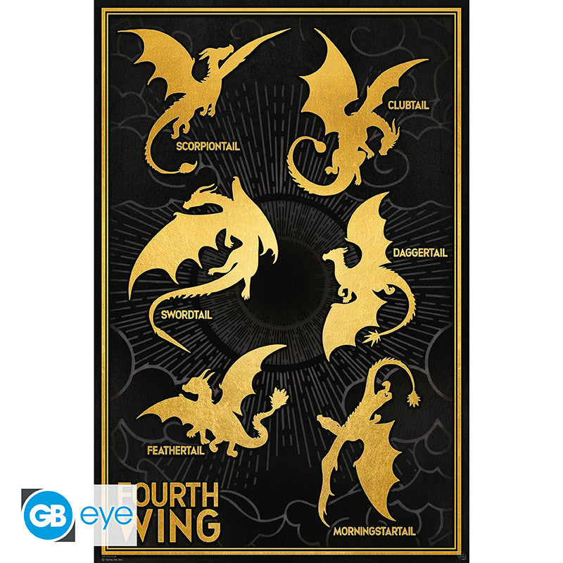 Fourth Wing Dragons 61 x 91.5cm Maxi Poster