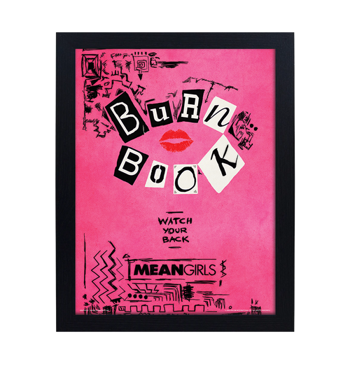 Gb POsterMean Girls Burn Book 30 x 40 Collector Framed Print
