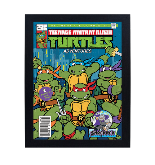 GB Posters Teenage Mutant Ninja Turtles Comic 30 x 40 Collector Framed Print