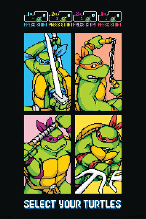 TMNT - 8 Bit  61 x 91.5cm Maxi Poster