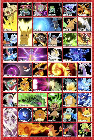 GB eye Pok�mon Moves 61 x 91.5cm Maxi Poster