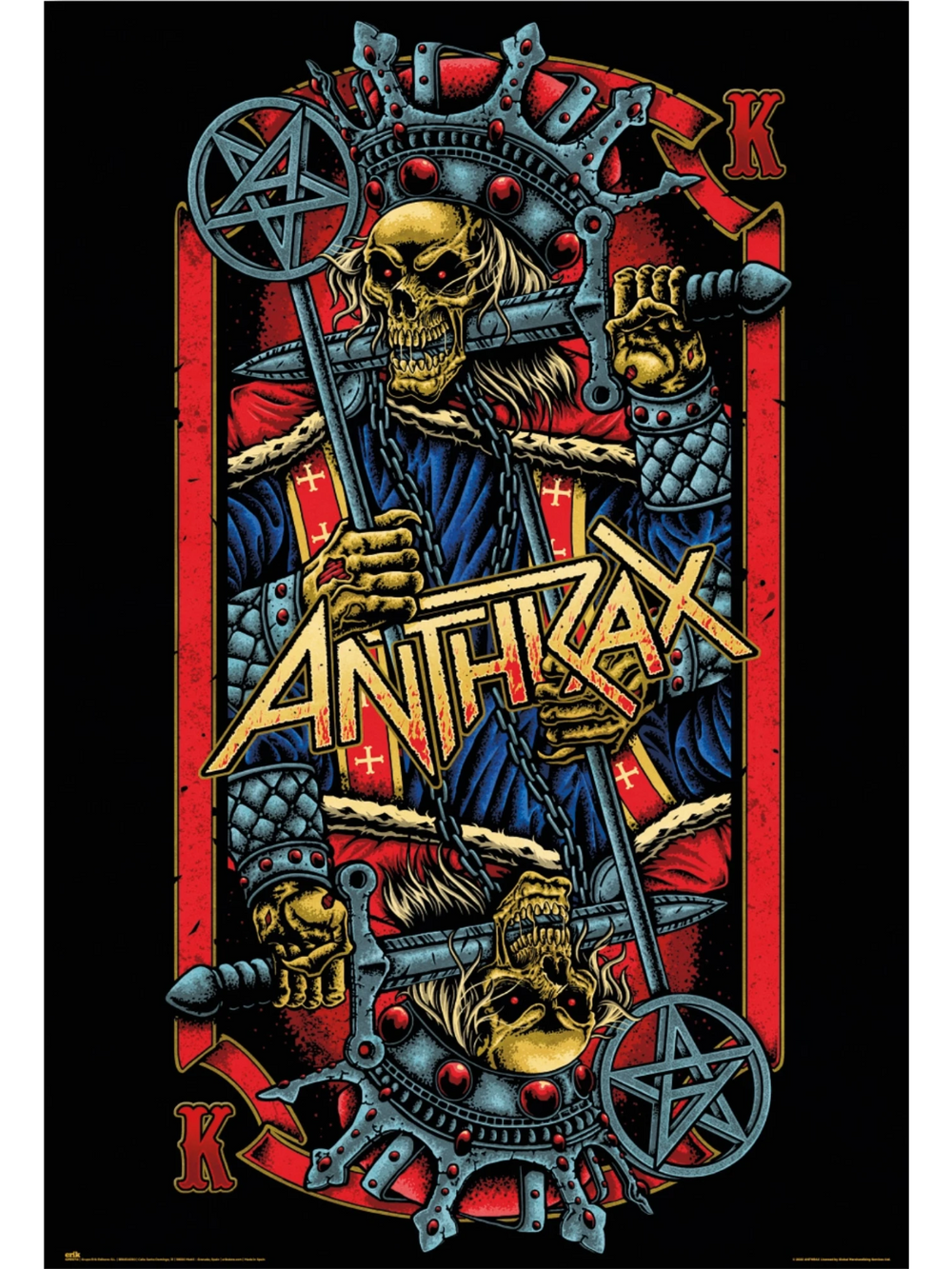 Erik Anthrax Evil Kings 61 x 91.5cm Maxi Poster