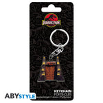 Jurassic Park Gates Metal Keychain