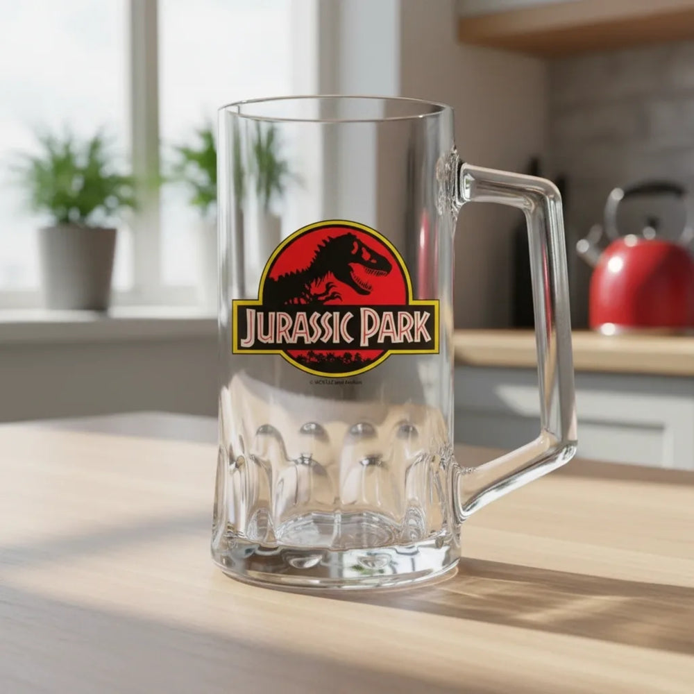 Jurassic Park  Logo 500ml Glass Tankard