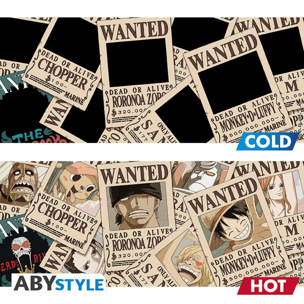 One Piece Wanted 460ml Heat Change Mug