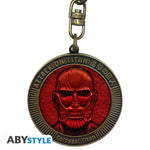 ATTACK ON TITAN  Colossal Titan Medallion  Keychain