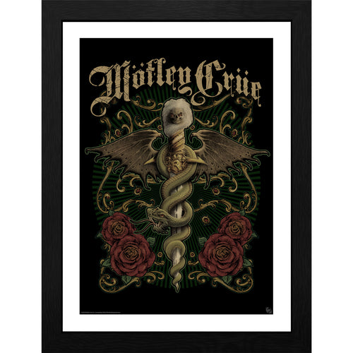 GB eye Motley Crue Exquisite Dagger 30 x 40cm Framed Collector Print