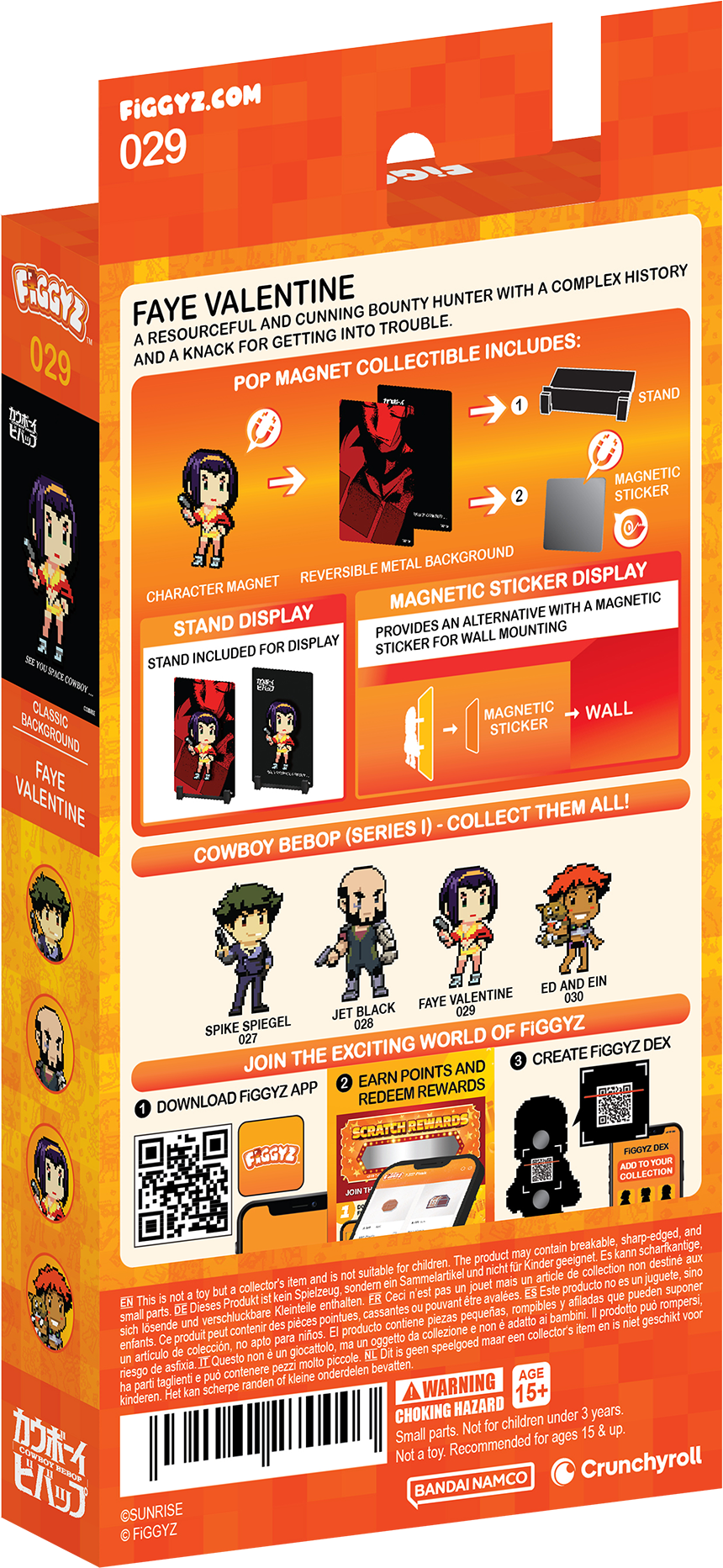 FiGGYZ Cowboy Bebop Faye Valentine 11cm Collectible Pop Magnet