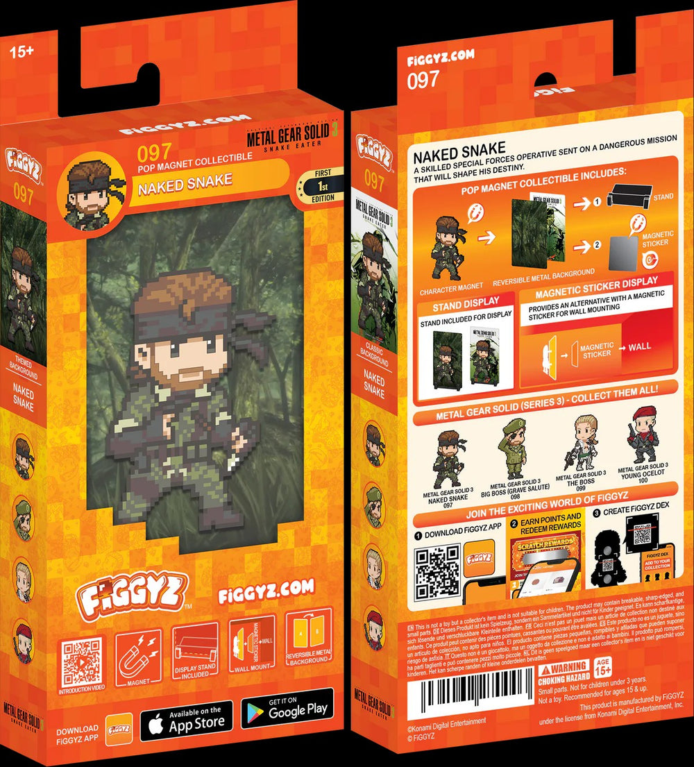 FiGGYZ Metal Gear Solid Naked Snake 11cm Collectible Pop Magnet