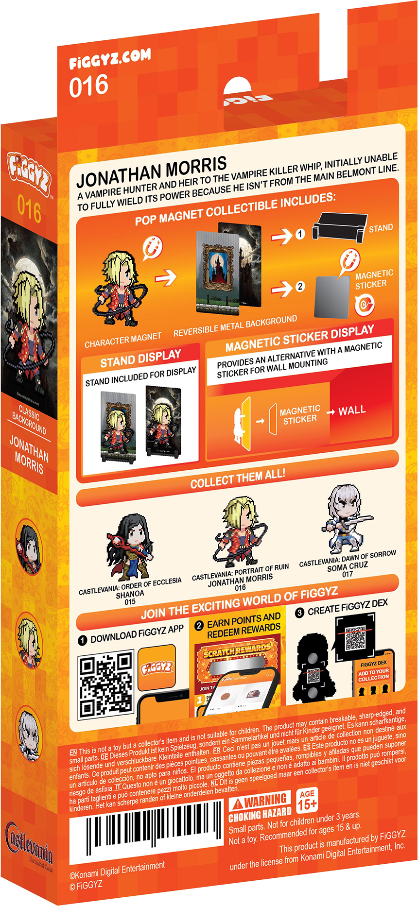 FiGGYZ Castlevania Jonathan Morris 11cm Collectible Pop Magnet