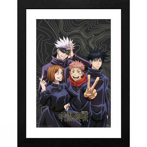 GB eye Jujutsu Kaisen Team Picture 30 x 40cm Framed Collector Print