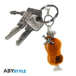 ABYstyle One Piece Meat On A Bone Plush 3D Key Chain 3 Badge Pack