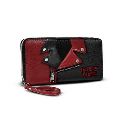 Karactermania DC Comics Harley Quinn Jacket Essential Wallet - Black/Red