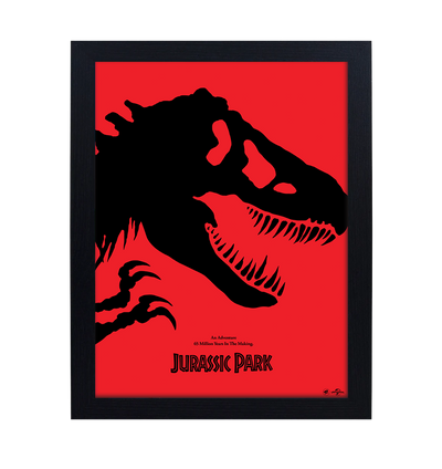 Jurassic Park Red 30 x 40cm Framed Collector Print