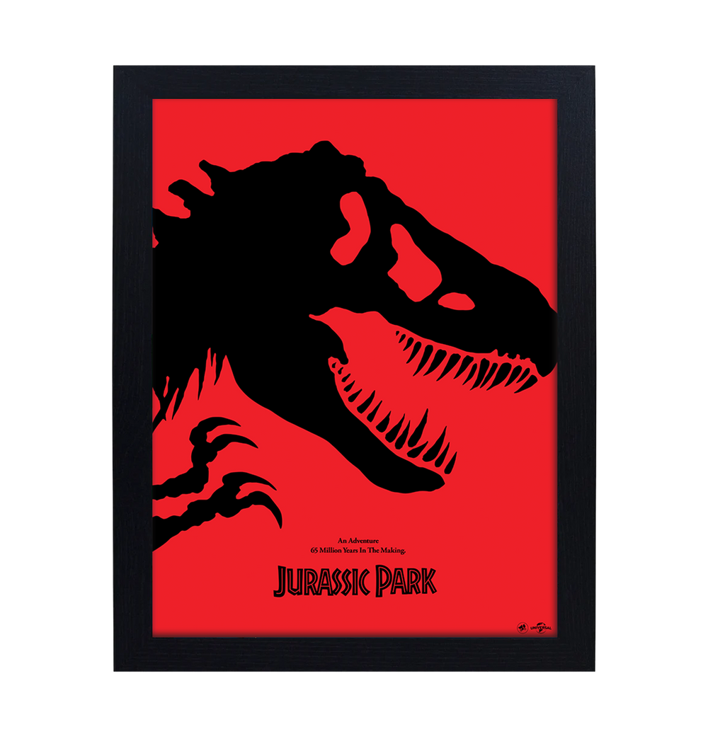 Jurassic Park Red 30 x 40cm Framed Collector Print