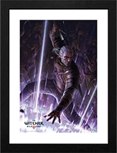 GB eye The Witcher Geralt 30 x 40cm Framed Collector Print