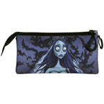 Karactermania Corpse Bride Emily Triple Pencil Case - Blue