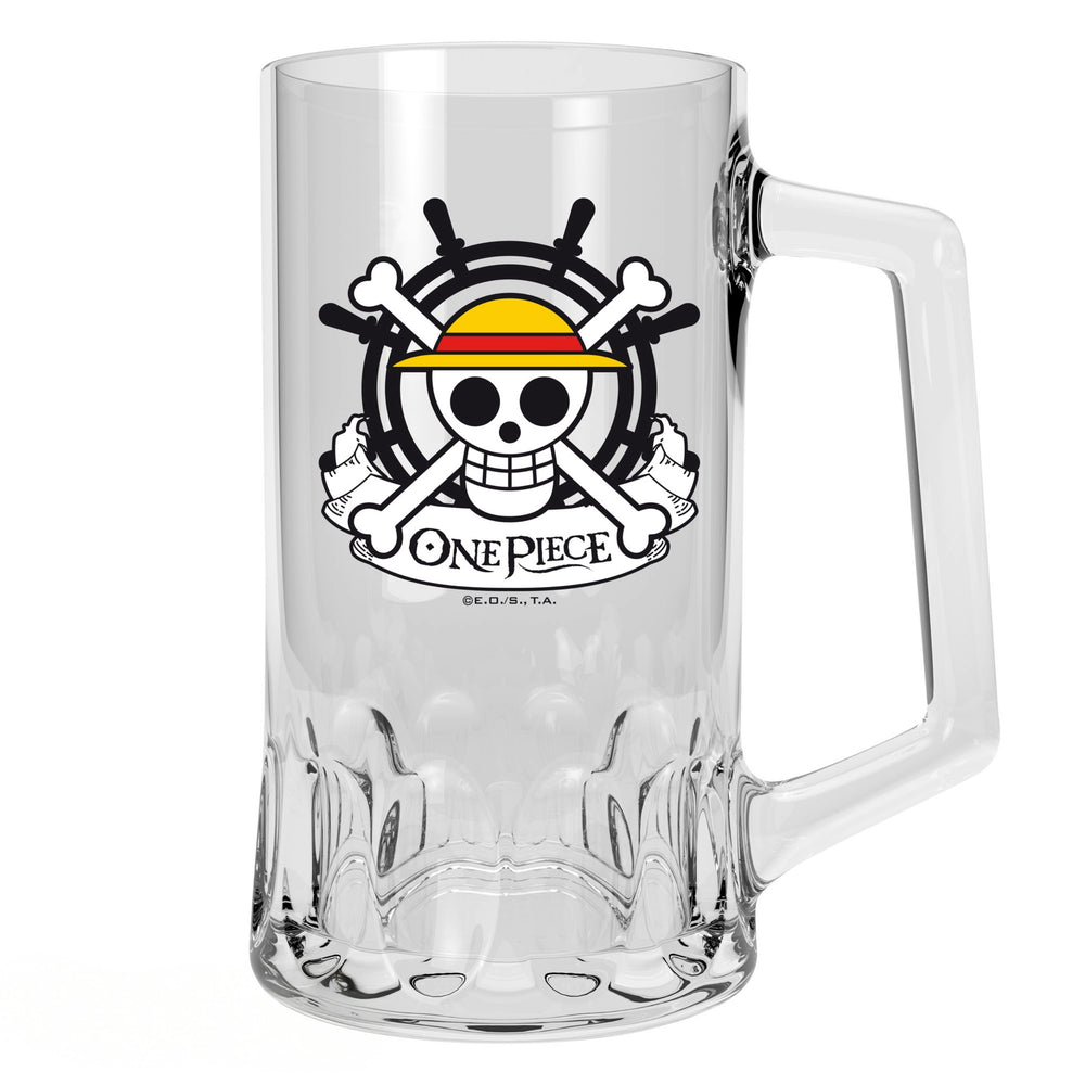 One Piece Luffy Skull 500ml Glass Tankard