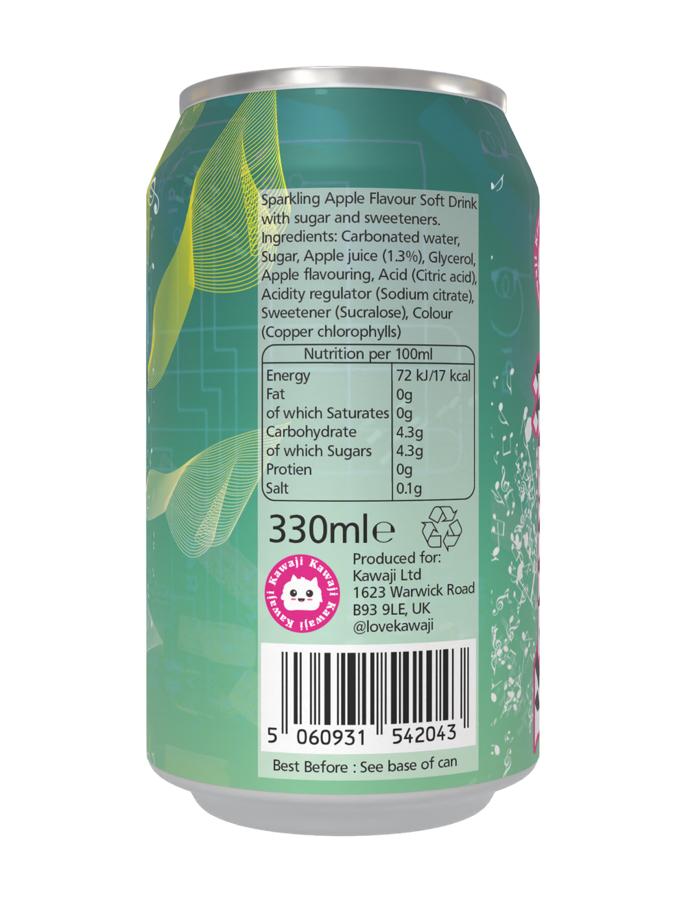 Hatsune Miku Apple Splash - Flavour Soda