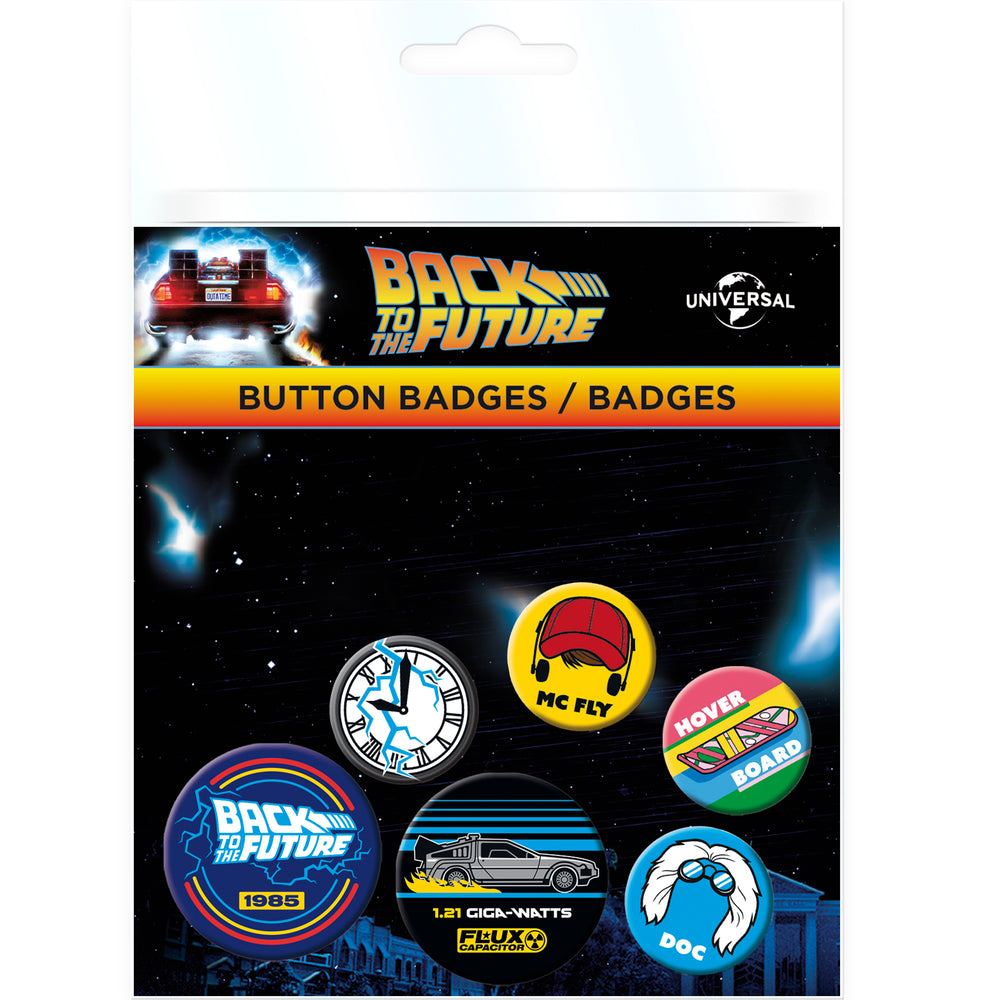 Back To The Future Symbols Badge Pack