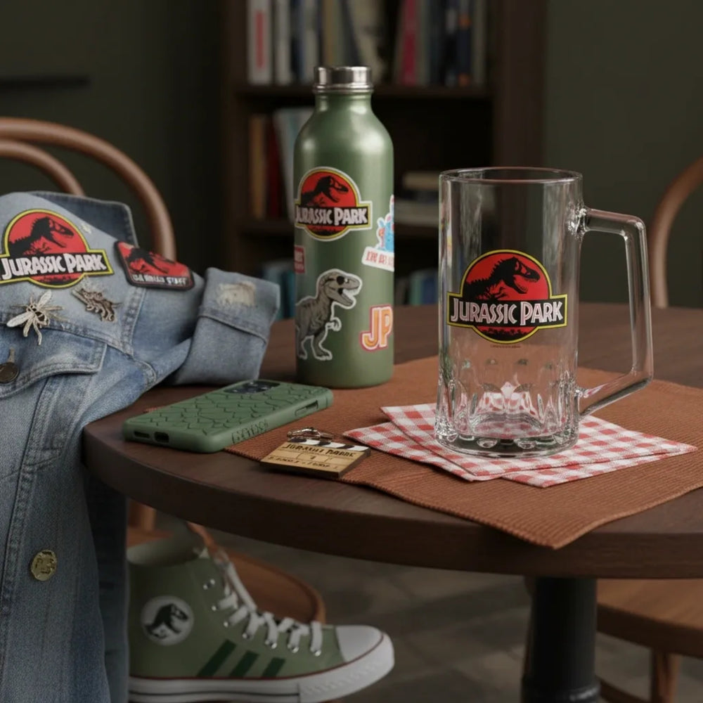 Jurassic Park  Logo 500ml Glass Tankard