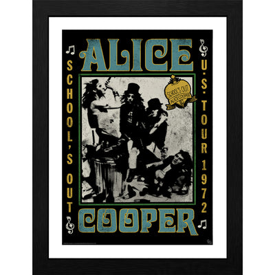 GB eye Alice Cooper School's Out Tour 30 x 40cm Framed Collector Print