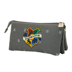 Karactermania Harry Potter Hogwarts Triple Pencil Case - Grey