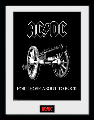 GB eye AC/DC For Those About to Rock 30 x 40cm Framed Collector Print