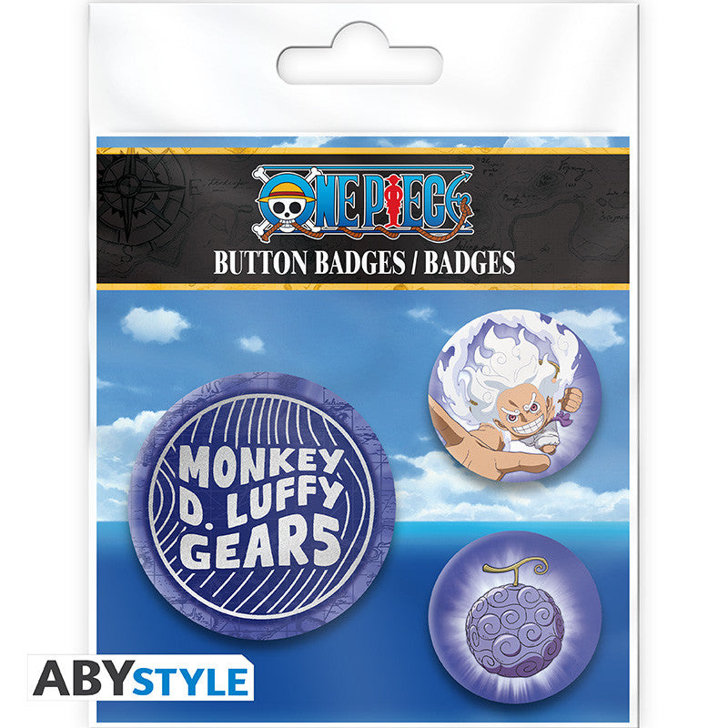 ABYstyle Studio ONE PIECE  Luffy Gear 5th  Badge Pack