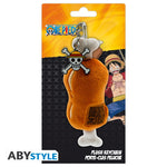 ABYstyle One Piece Meat On A Bone Plush 3D Key Chain 3 Badge Pack