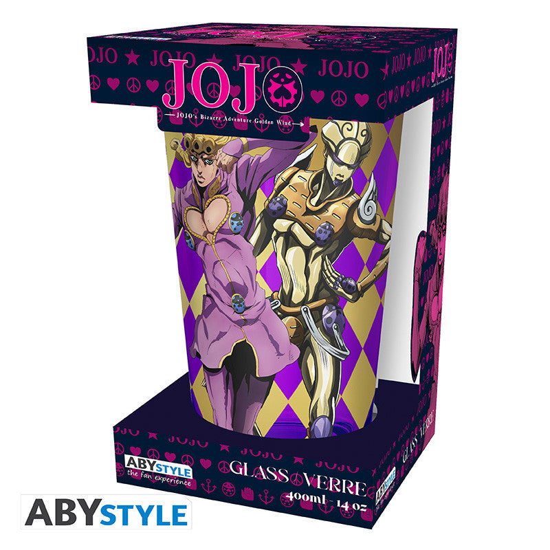 JOJO'S BIZARRE ADVENTURE -Premium Large Glass-400ml-Golden Wind boxx2