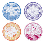 Pokémon Japanese Style Set of 4 Porcelain Plates