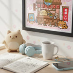 Fuzzballs Ramen Shop 30 x 40cm Framed Collector Print