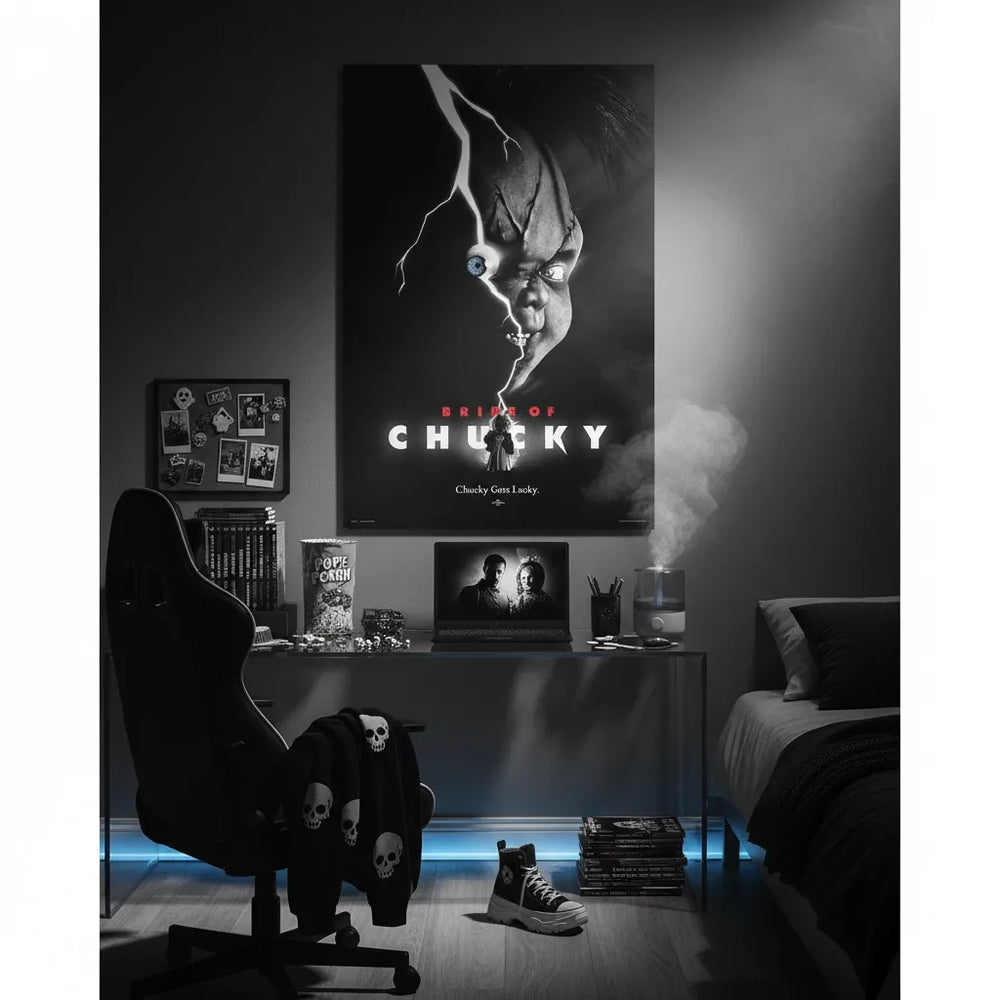 Stampa artistica da parete su tela con personaggi del film horror Chucky Horror, decorazione moderna per la camera da letto, 40 x 60 cm Stampa artistica da parete su tela con personaggi del film horror Chucky Horror, decorazione moderna per la camera da letto, 40 x 60 cm