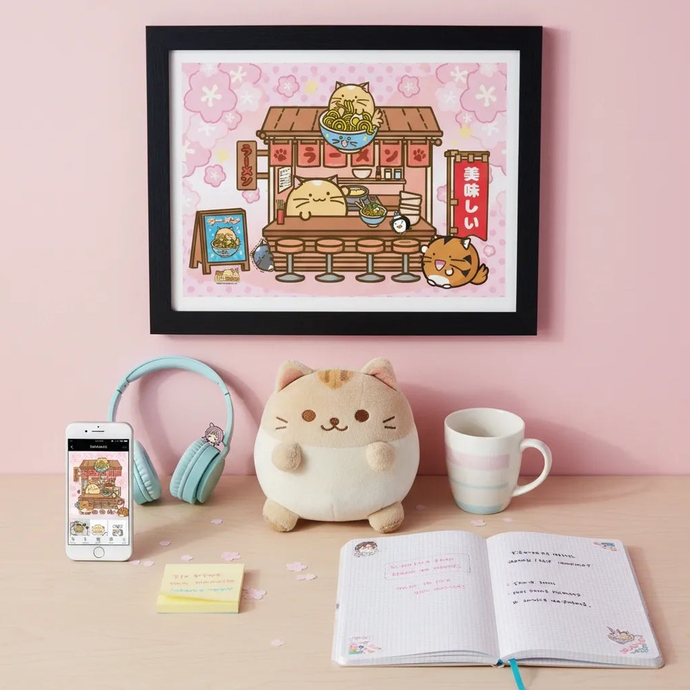Fuzzballs Ramen Shop 30 x 40cm Framed Collector Print
