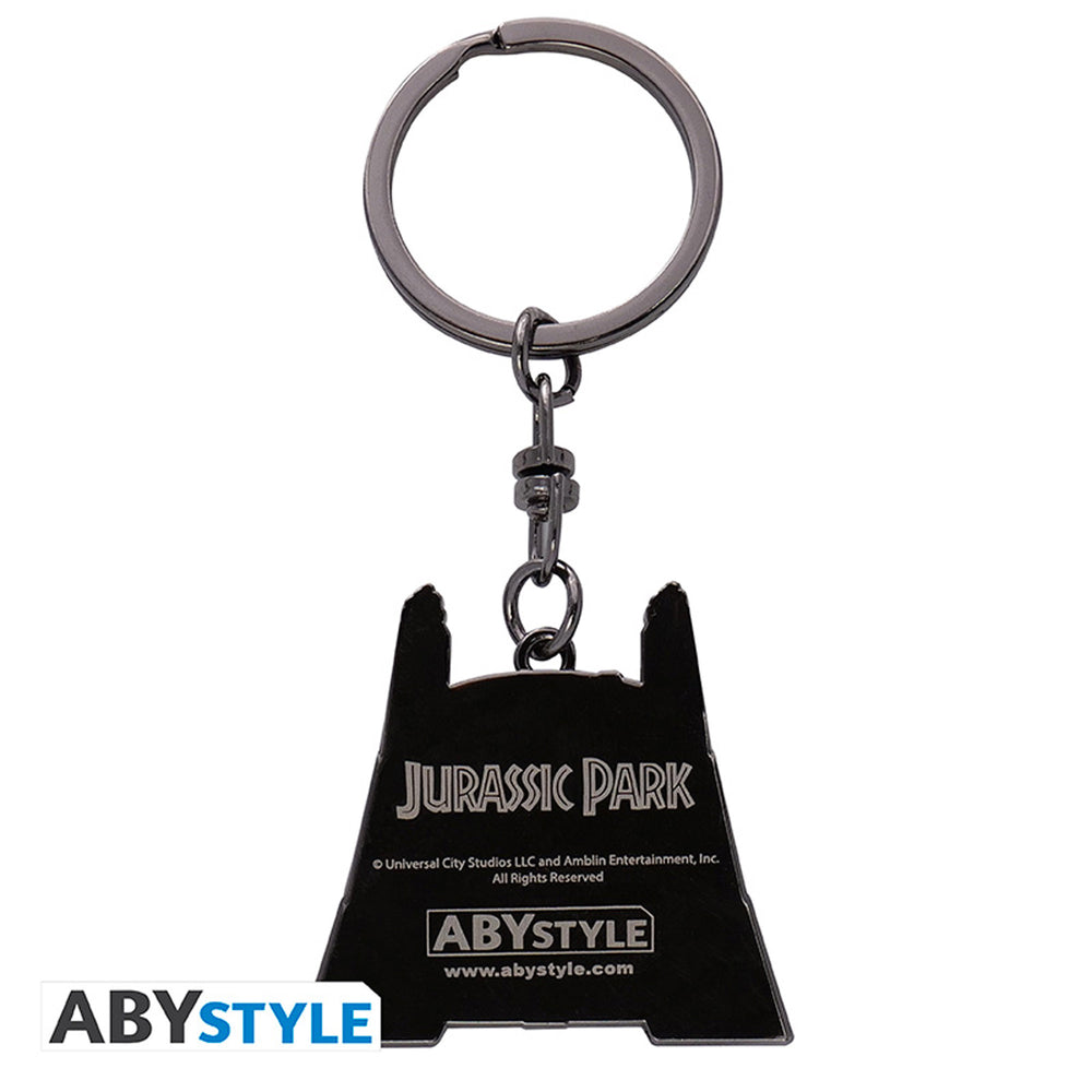 Jurassic Park Gates Metal Keychain