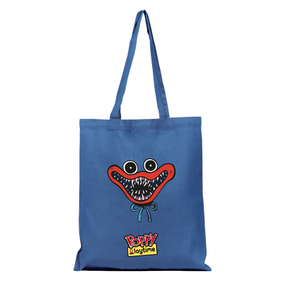 POPPY PLAYTIME Blue Huggy Wuggy Cotton Tote Bag