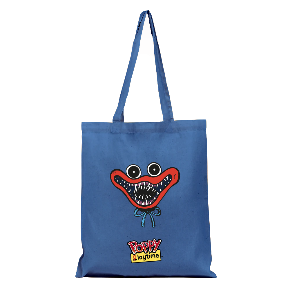 POPPY PLAYTIME Blue Huggy Wuggy Cotton Tote Bag