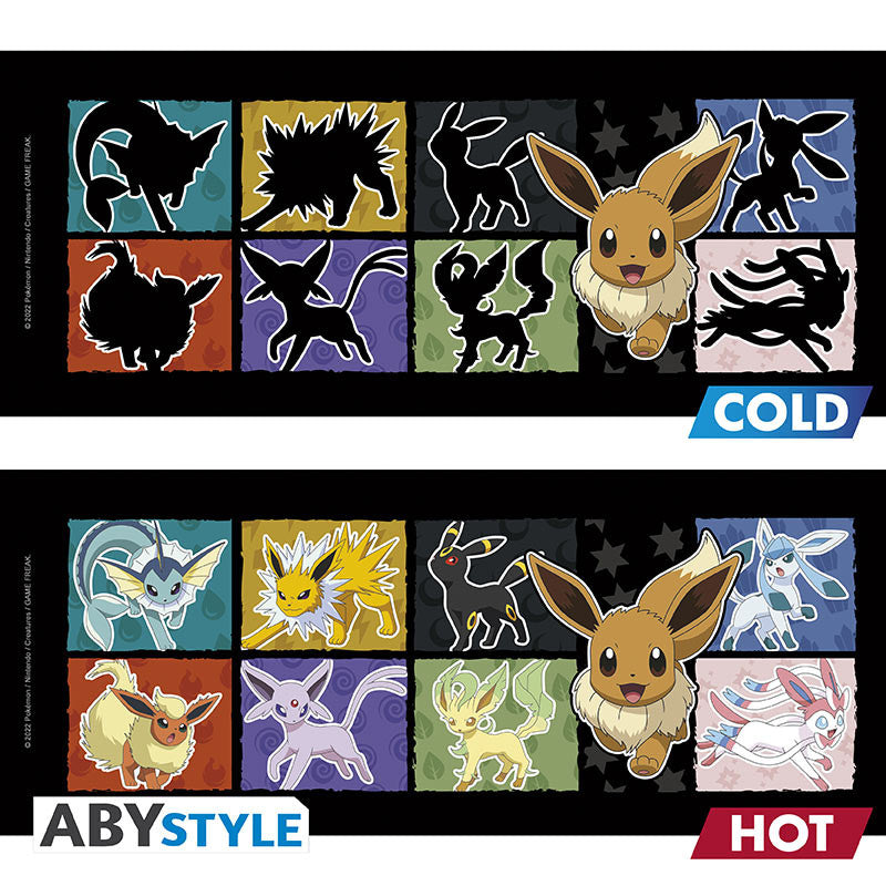POKEMON - Mug Heat Change - 460ml - Eevee x2