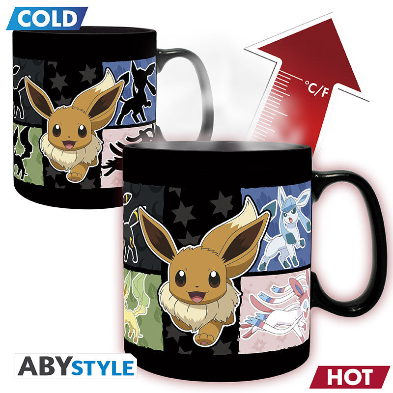 POKEMON - Mug Heat Change - 460ml - Eevee x2