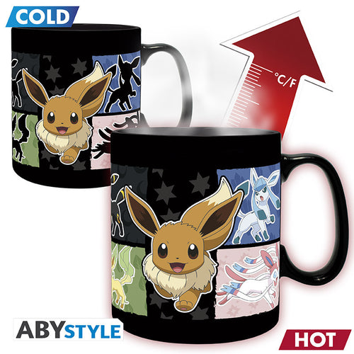 POKEMON - Mug Heat Change - 460ml - Eevee x2
