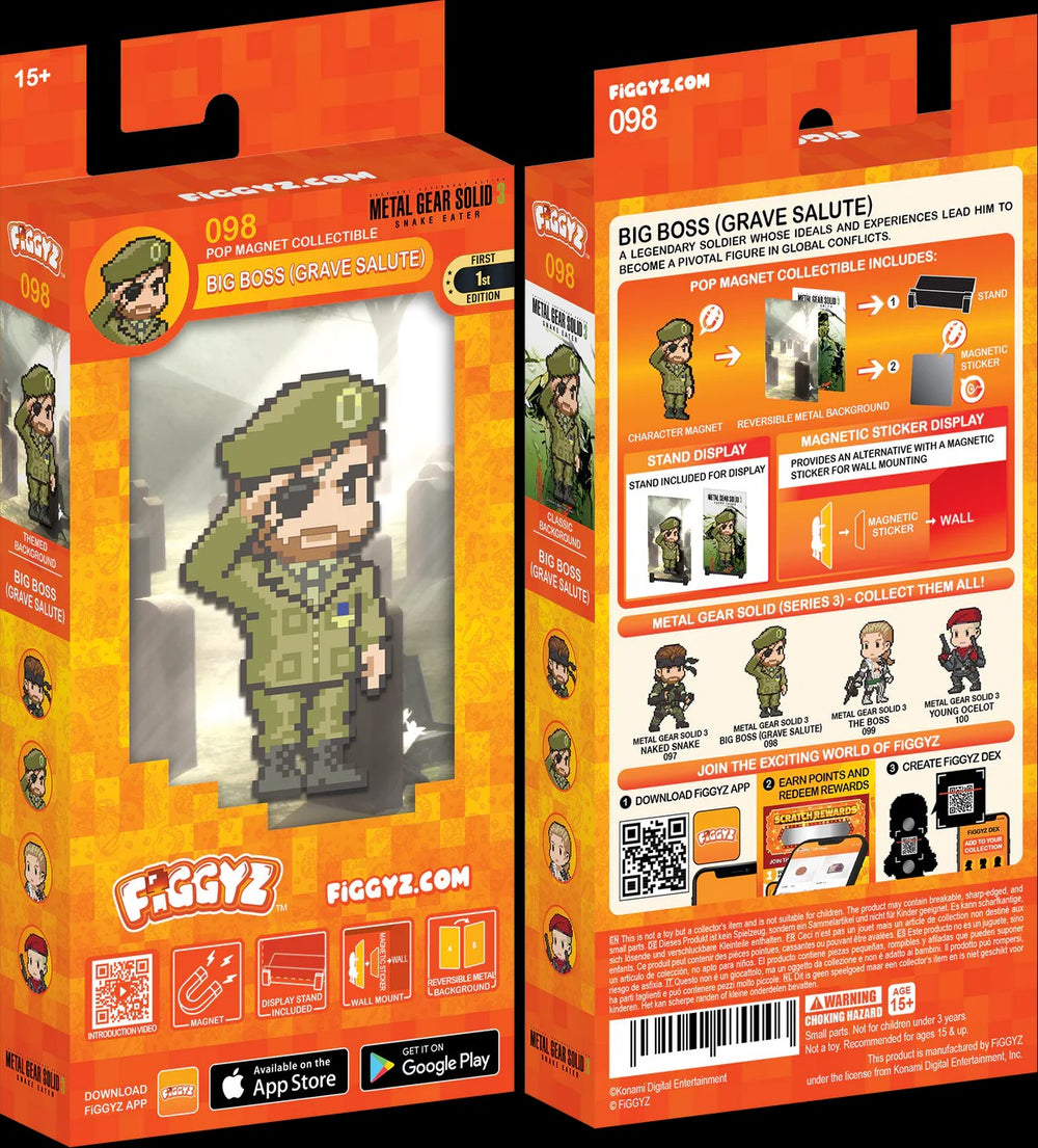 FiGGYZ Metal Gear Solid Big Boss (Grave Salute) 11cm Collectible Pop Magnet