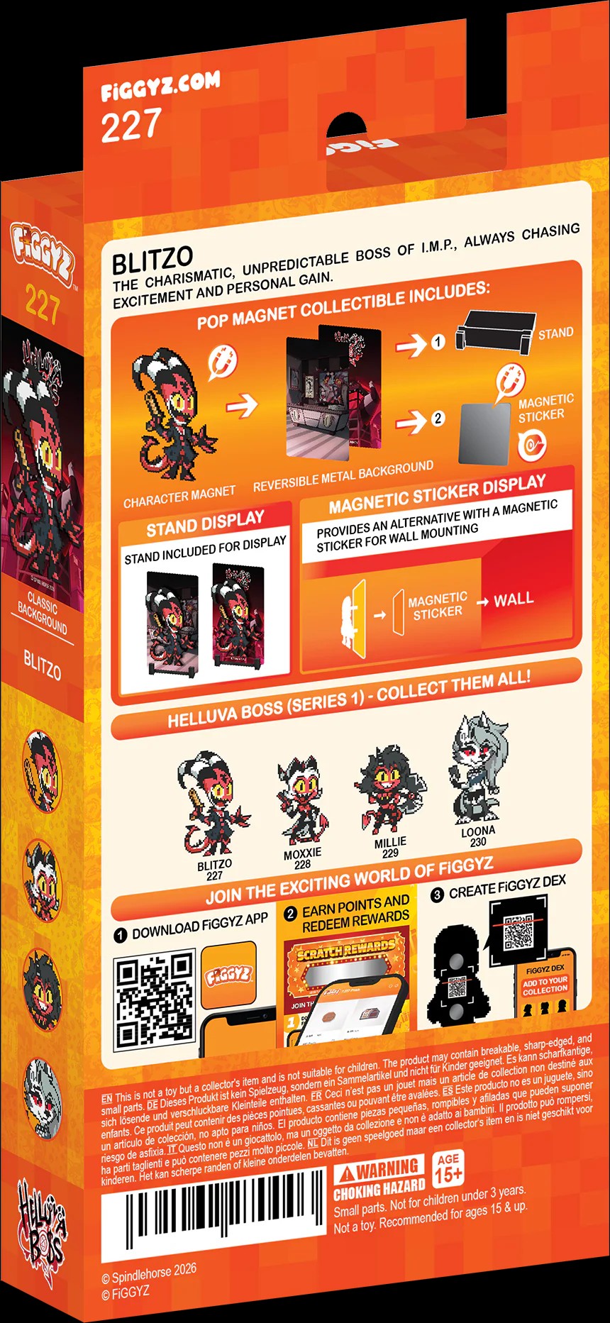 FiGGYZ Helluva Boss Blitzo 11cm Collectible Pop Magnet