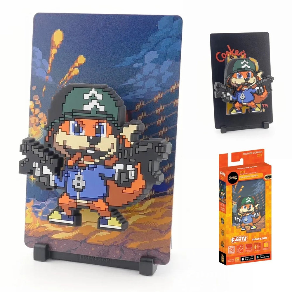 FiGGYZ Conker's Bad Fur Day Soldier Conker 11cm Collectible Pop Magnet