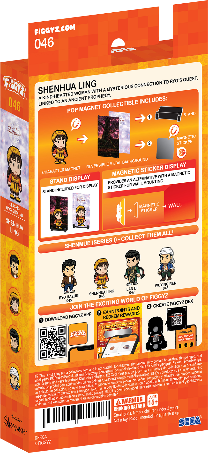 FiGGYZ Shenmue Shenhua Ling 11cm Collectible Pop Magnet