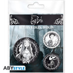 Corpse Bride Trio 3 Badge Pack