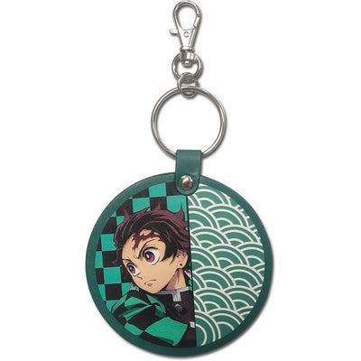 Demon Slayer Tanjiro Circle PU Keychain