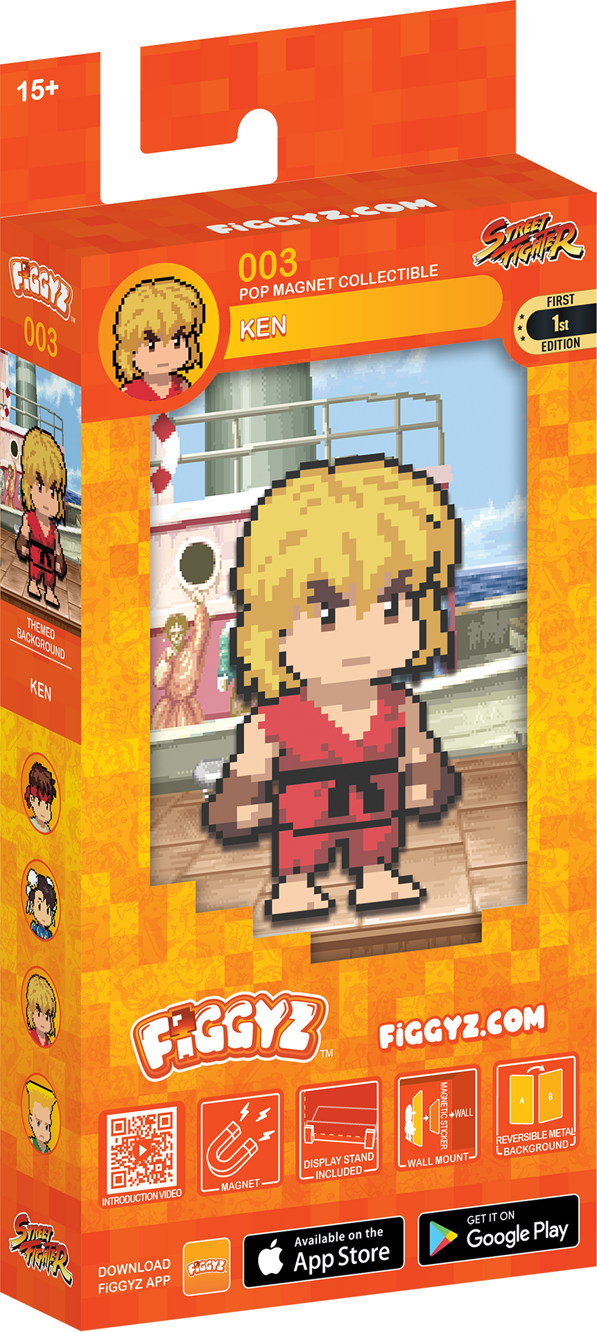 FIGGYZ Street Fighter Ken 11cm Collectible Pop Magnet